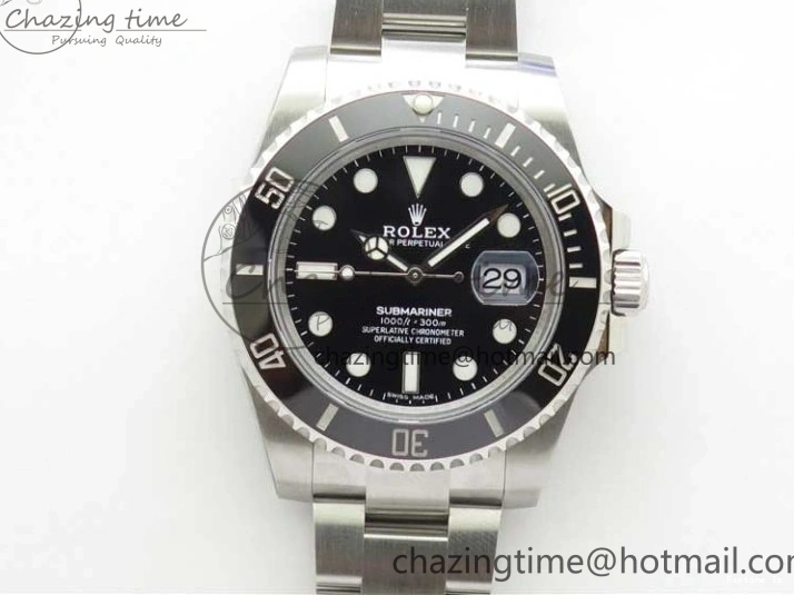 1229 Submariner 116610 LN Black Ceramic 316L Steel Noob 1:1 Best Edition V10. Stretchable 2865